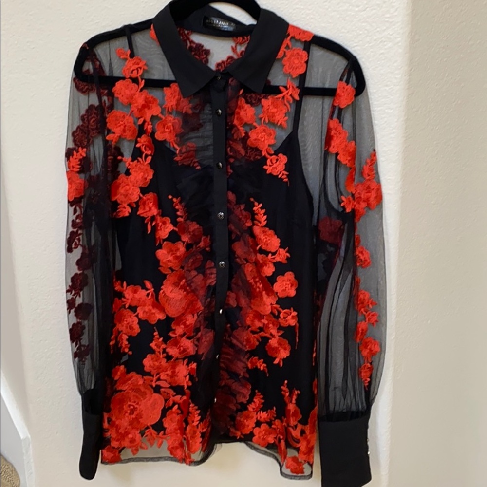 New Iren Klairie mesh blouse size 42